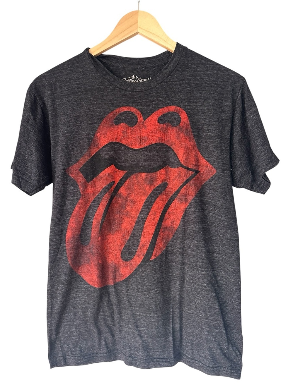 Charcoal Heather T-Shirt with Subtle Texture, Small Medium